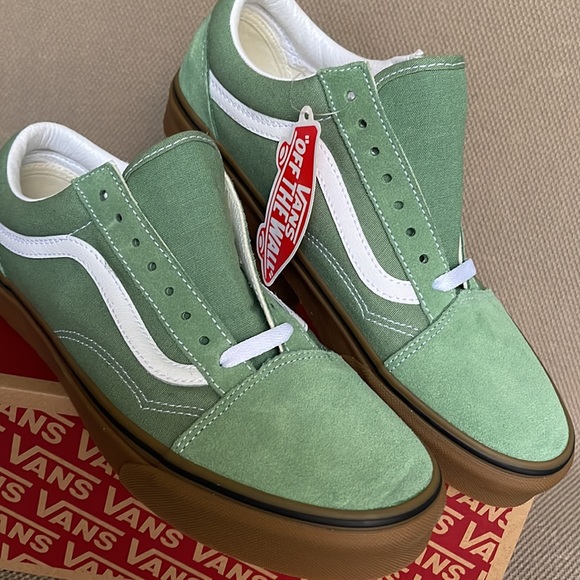Vans Old Skool Gum Basil / True White MEN`S - Picture 7 of 16